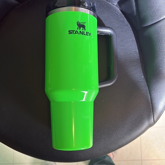 Neon Green Stanley 40oz Tumbler - Picture 4 of 6